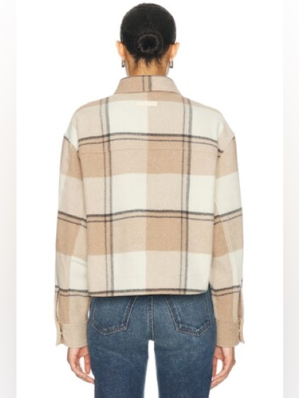 Canada Goose Almandine Cropped Plaid Shirt Jacket - Picture 2 of 9